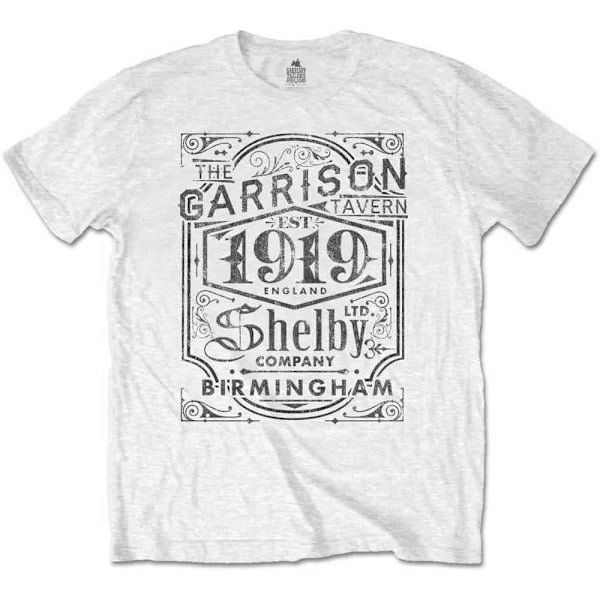 Peaky Blinders Unisex Garrison Pub T-shirt M Vit White M