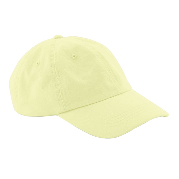 Beechfield 6 Panel Low Profile Cap One Size Pastel Lemon Pastel Lemon One Size