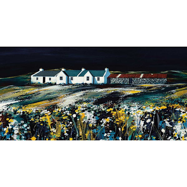 Avril Thomson Smith Fields Of Gold Inramad Canvas Tavla 50cm x 1 Multicoloured 50cm x 100cm