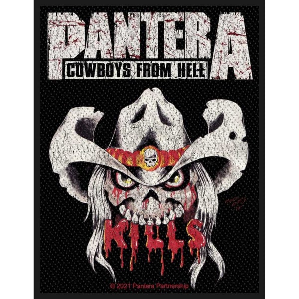Pantera Kills Patch One Size Svart/Vit Black/White One Size