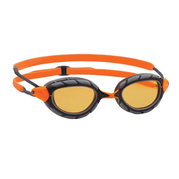 Zoggs Predator 2024 simglasögon för vuxna, unisex, en storlek, pola Polar Grey/Orange One Size
