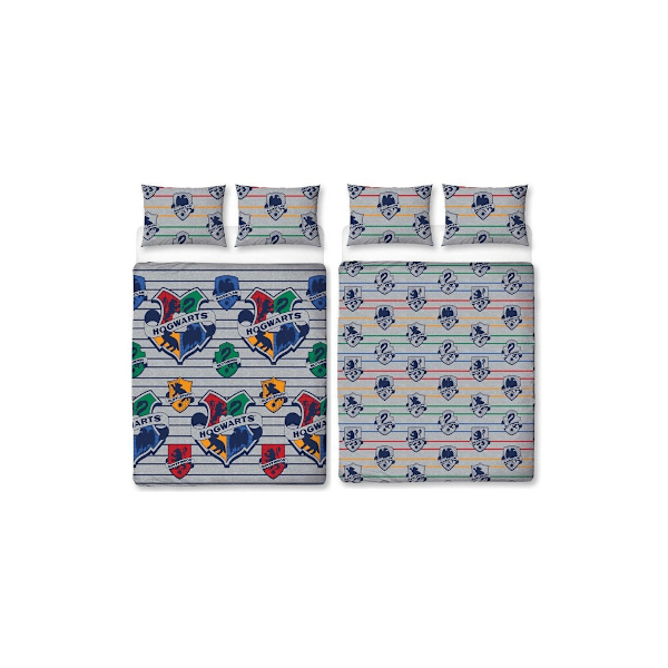 Harry Potter Brave Påslakan Set Enkelsäng Grå/Flerfärgad Grey/Multicoloured Single