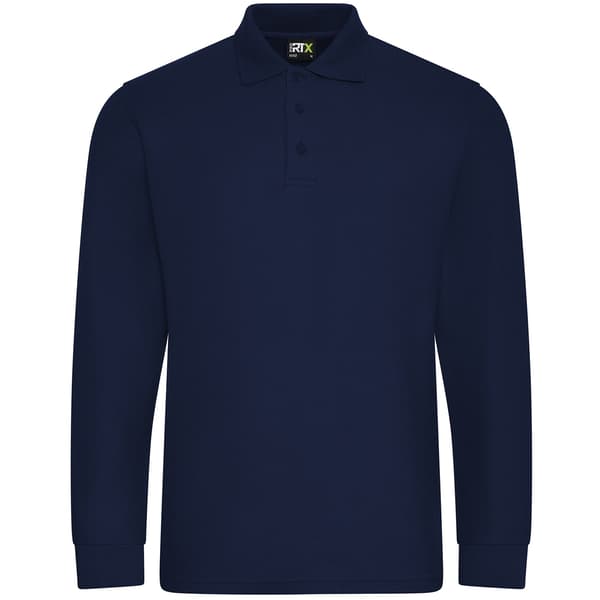 PRORTX Herr Långärmad Poloskjorta S Marinblå Navy S