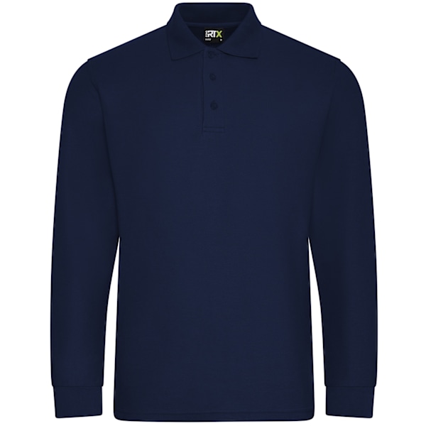 PRORTX Herr Långärmad Poloskjorta XL Marinblå Navy XL