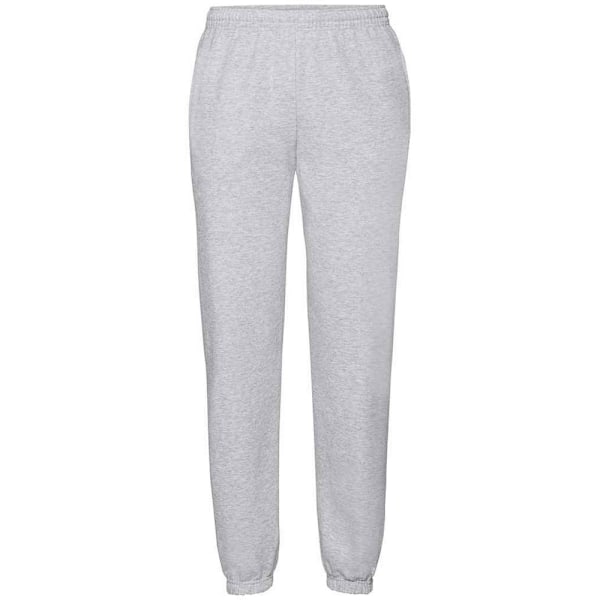 Fruit Of The Loom Klassiska 80/20 Joggingbyxor för Män S Heather Heather Grey S
