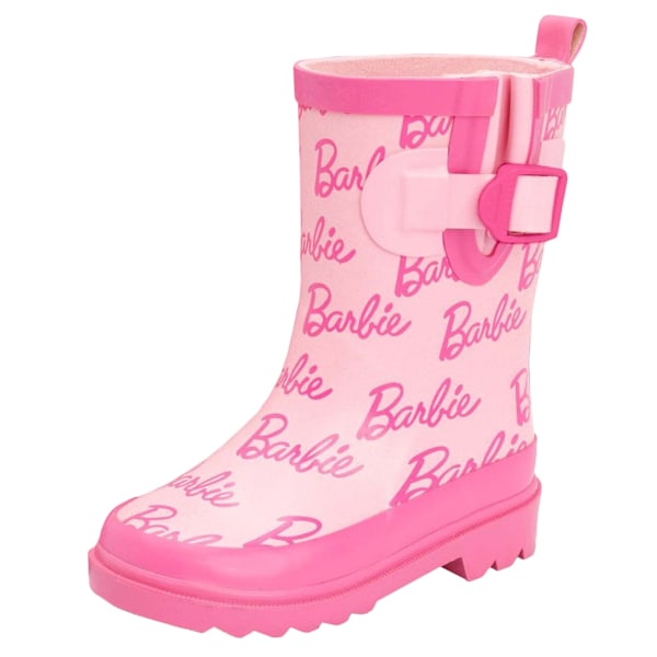 Barbie Barn/Kids Wellington Stövlar Storlek 12 UK Barn Rosa Pink 12 UK Child