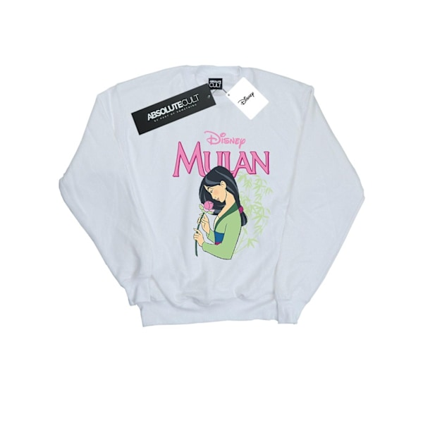 Disney Pojkar Mulan Rosa Magnolia Sweatshirt 7-8 År Vit White 7-8 Years