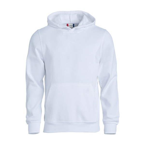 Clique Barn/Barn Basic Hoodie 14 År Vit White 14 Years