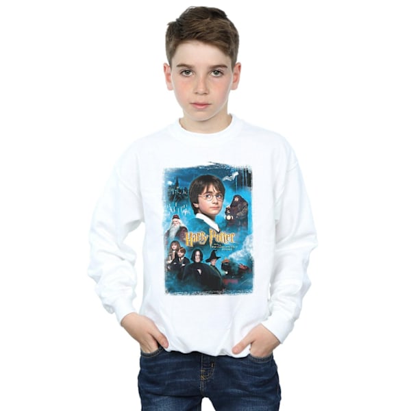 Harry Potter Pojkar Philosopher´s Stone Sweatshirt 12-13 År Wh White 12-13 Years