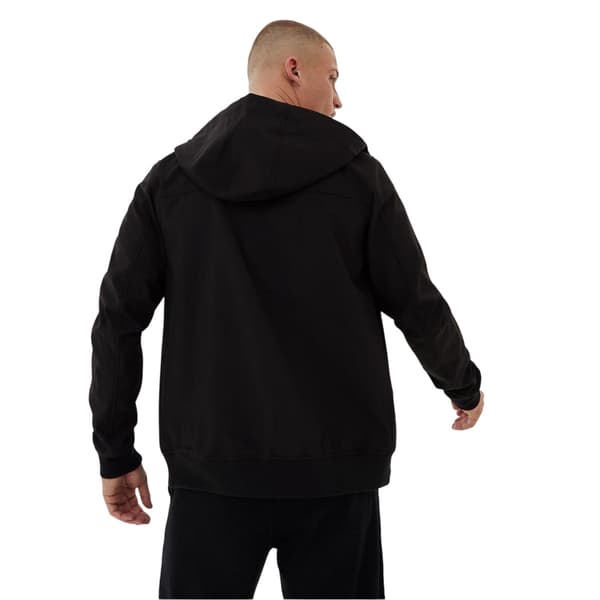 Everlast Herr Enfärgad Soft Shell Jacka med Huva S Svart Black S