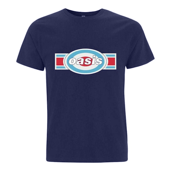 Oasis Unisex Adult Oblong Target T-shirt XXL Marinblå Navy Blue XXL