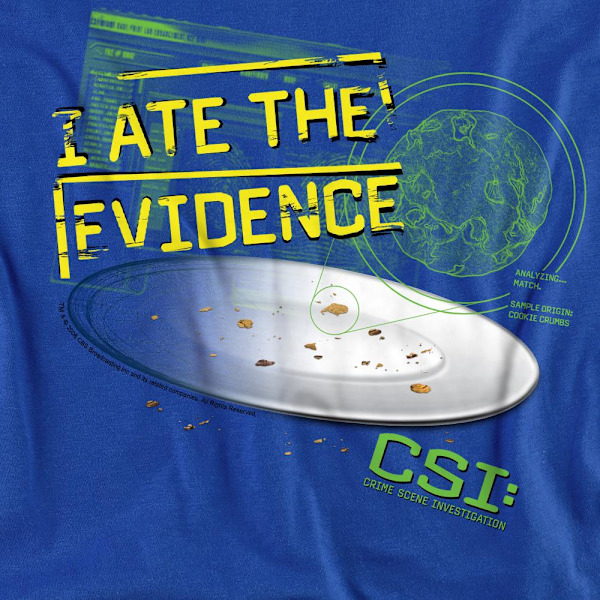 CSI Unisex Vuxen Jag Åt Bevisen Sweatshirt L Kungsblå Royal Blue L