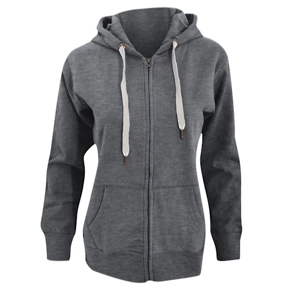 Mantis Womens/Ladies Superstar Zip Hooded Sweatshirt / Hoodie L Heather Grey Melange L