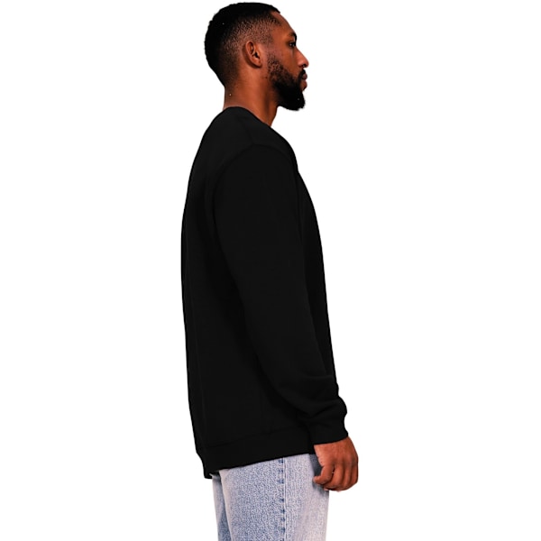 Casual Classics Herr Ringspun Bomull Hög Överdimensionerad Sweatshirt Black L