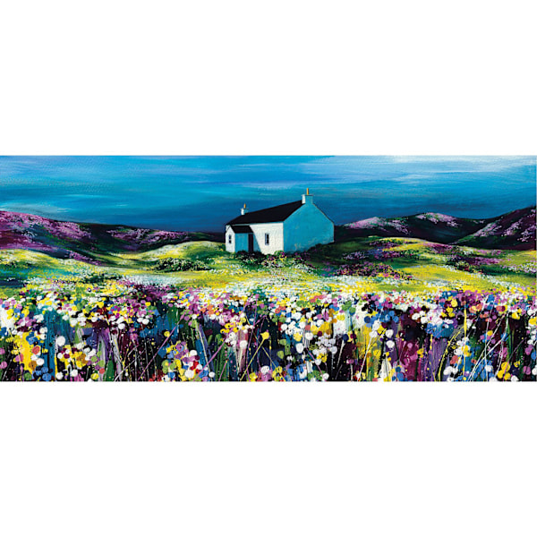 Avril Thomson Smith Sommarnyanser Pappersutskrift 30cm x 60cm Multi Multicoloured 30cm x 60cm