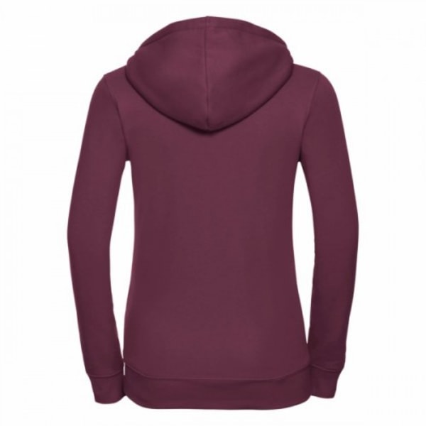 Russell Ladies Premium Authentic Zipped Hoodie (3-lagerstyg) Burgundy XL