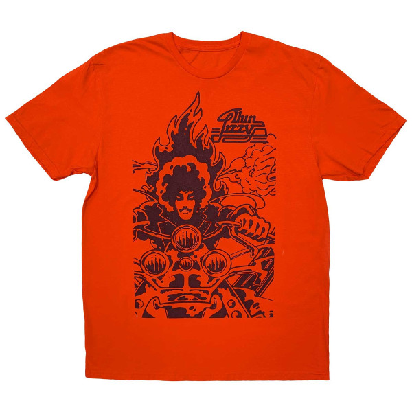 Thin Lizzy Unisex Adult The Rocker Bomull T-shirt XL Orange Orange XL