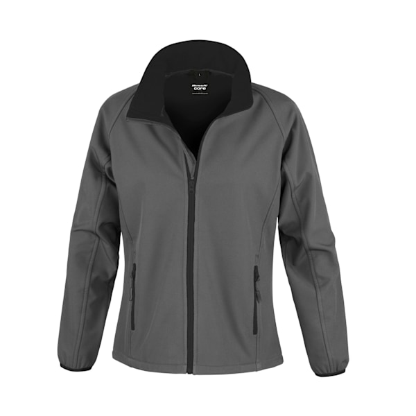 Result Core Dam/Damer Tryckbar Softshelljacka L Charcoal Charcoal/Black L