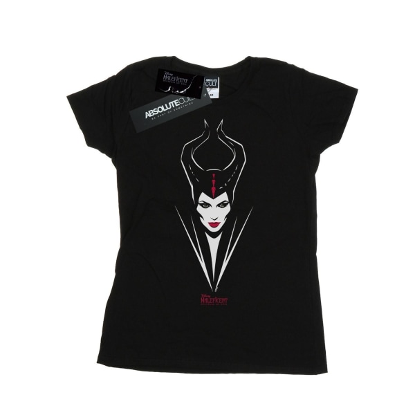 Disney Dam/dam Maleficent Mistress Of Evil Face Cotton T- Black XXL