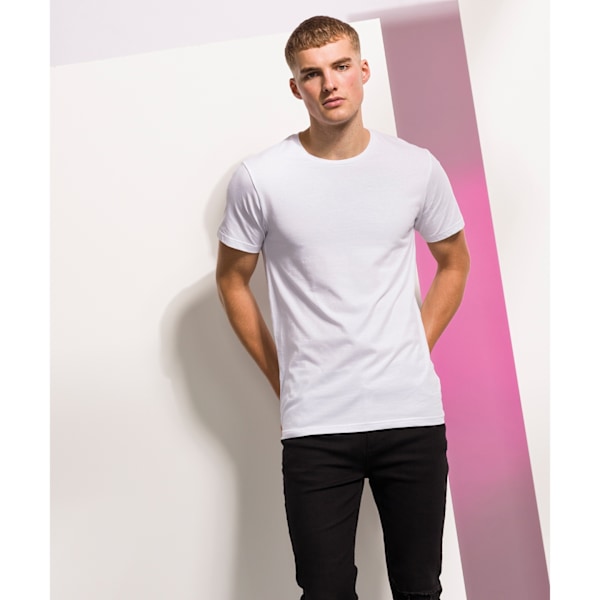 Skinni Fit Men Mens Feel Good Stretch Short Sleeve T-Shirt S Wh White S