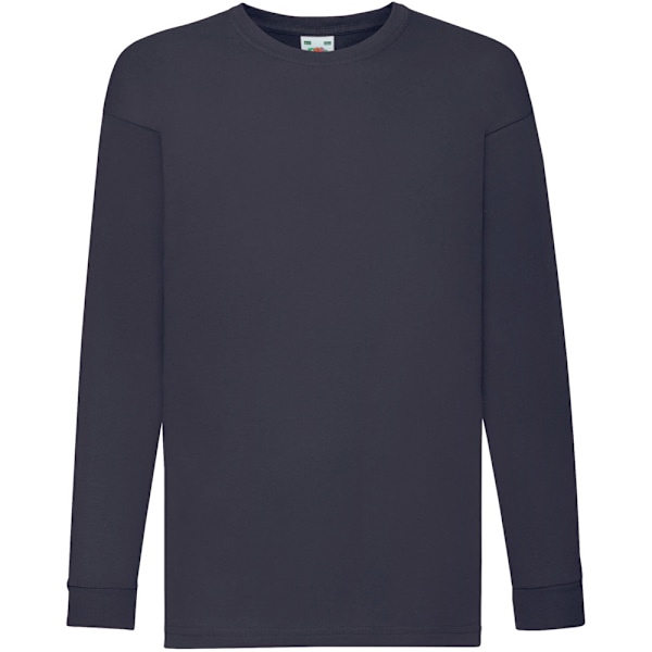Fruit Of The Loom Barn/Barn Langärmad T-shirt 3-4 Deep N Deep Navy 3-4