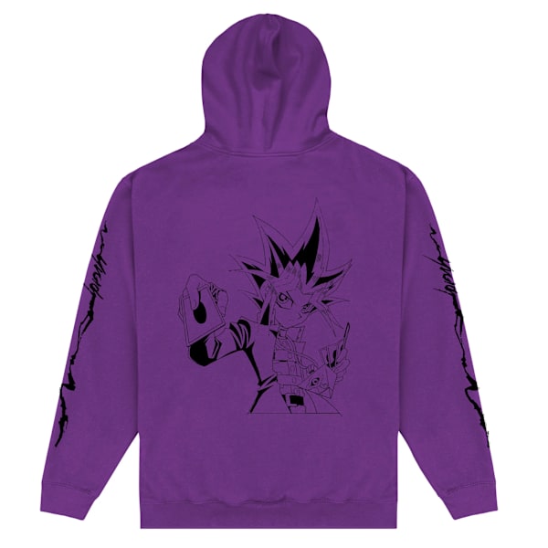 Yu-Gi-Oh! Unisex Adult Outline Hoodie L Lila Purple L