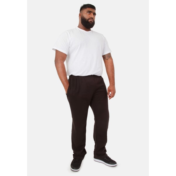 D555 Herr Kingsize Albert Öppen fåll joggingbottnar 1XL Svart Black 1XL