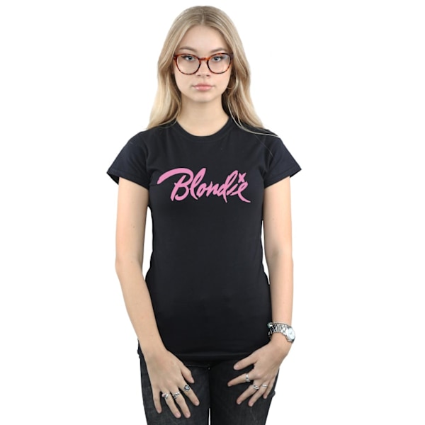 Blondie Dam/Dam Classic Logo Bomull T-shirt XXL Svart Black XXL