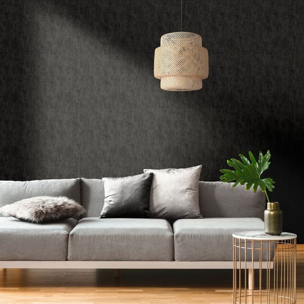 Muriva Darcy James Collection Linneeffekt Texturerad Tapet 1 Black 10m x 53m