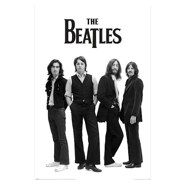 The Beatles Logotyp Papp-Poster 91,5cm x 61cm Flerfärgad Multicoloured 91.5cm x 61cm