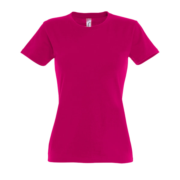 SOLS Dam/Kvinnor Imperial Kortärmad T-shirt S Fuchsia Fuchsia S