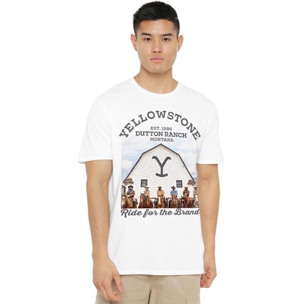 Yellowstone Herr T-shirt For the Brand 4XL Vit White 4XL