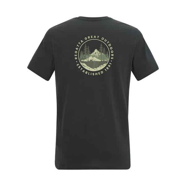 Regatta Herr Breezed Circle Mountain T-shirt L Ash Ash L