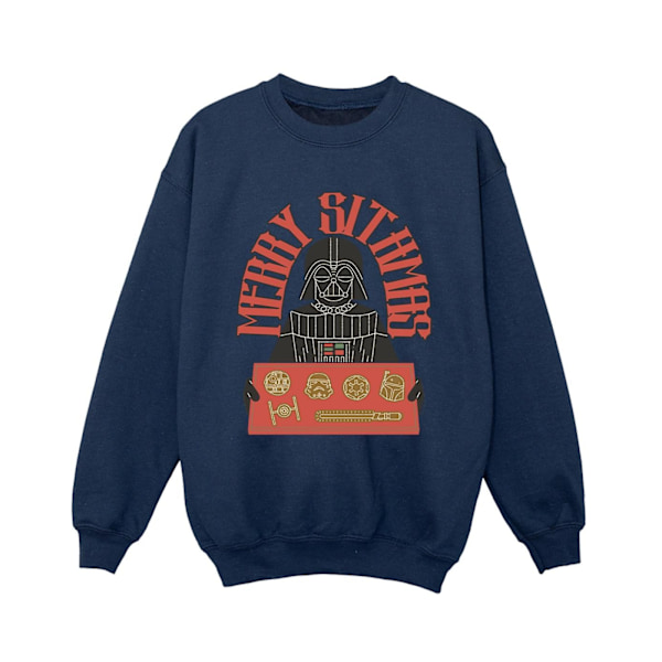 Star Wars Boys Episode IV: A New Hope Merry Sithmas Sweatshirt Navy Blue 7-8 Years