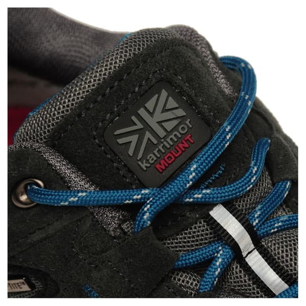 Karrimor Barn/Barn Mount Läder Vattentäta Promenadskor Grey/Teal 5 UK