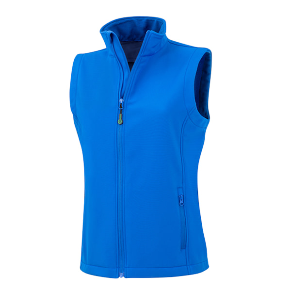 Result Äkta Återvunnen Dam/Dam Softshell Väst L R Royal Blue L