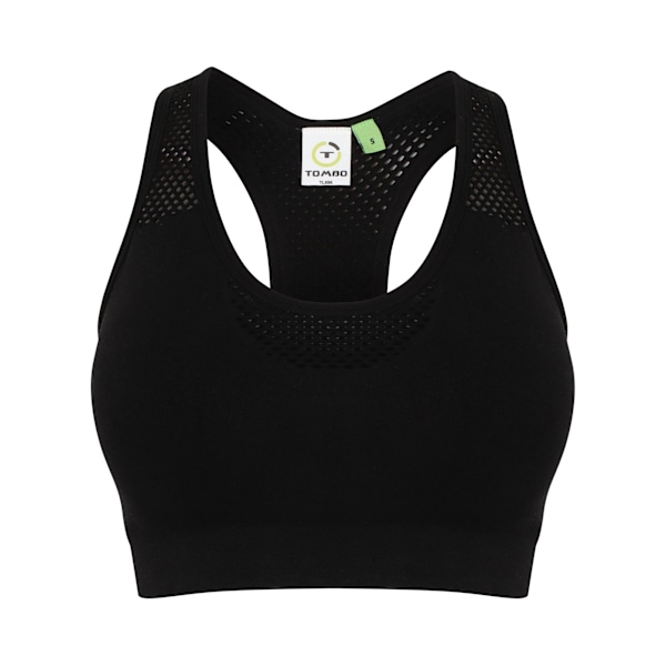 Tombo Dam/Kvinnor Seamless Crop Top X Small Svart Black X Small