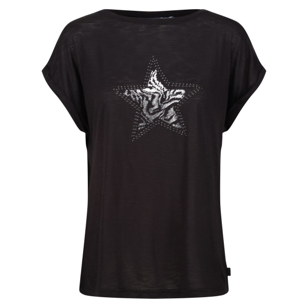 Regatta Dam/Dam Roselynn Star T-shirt 8 UK Svart Black 8 UK