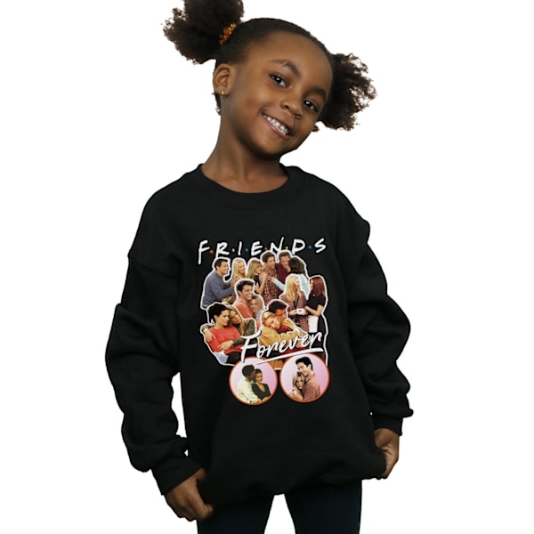 Friends Girls Forever Collage Sweatshirt 7-8 år Svart Black 7-8 Years