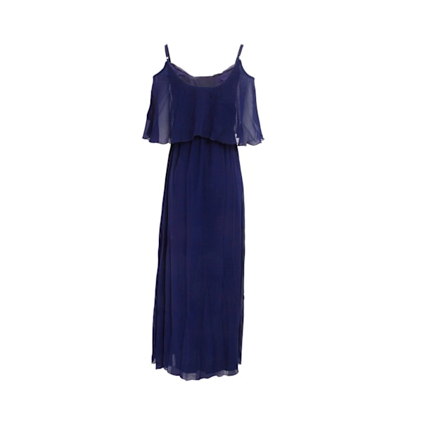 Girls On Film Dam/Dam Motion Cold Shoulder Maxi Klänning 10 Navy 10 UK