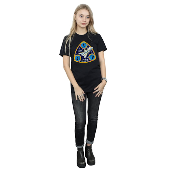 NASA Dam/Damer Classic Spacelab Life Science Bomull Boyfriend T-shirt Black M