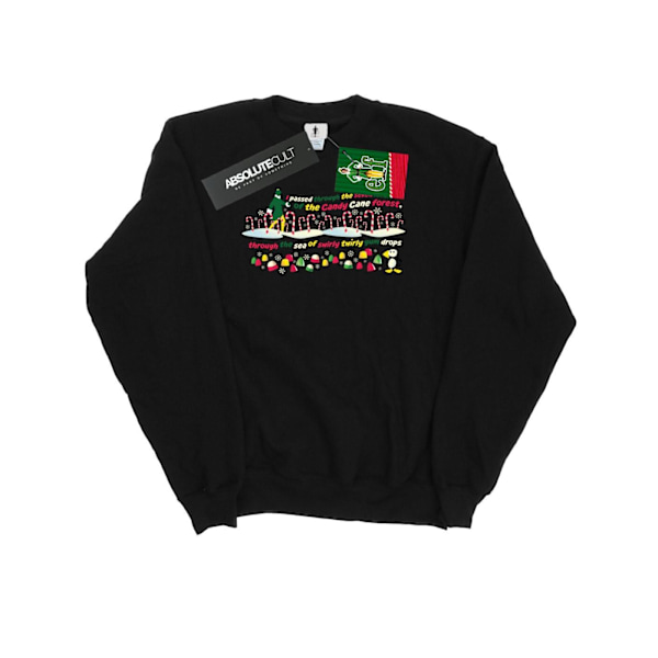 Elf Herr Candy Cane Forest Sweatshirt L Svart Black L