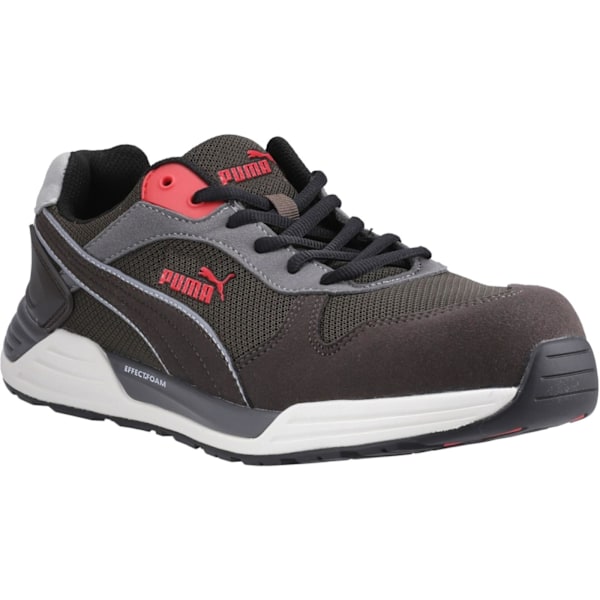 Puma Safety Frontside Ivy Low Säkerhetsskor för Män 12 UK Ivory/ Ivory/White/Red 12 UK