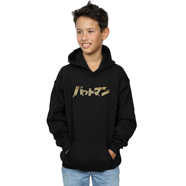 DC Comics Boys Batman International Logo Hoodie 12-13 år Bla Black 12-13 Years