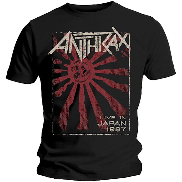 Anthrax Unisex Adult Live In Japan Bomull T-shirt XL Svart Black XL