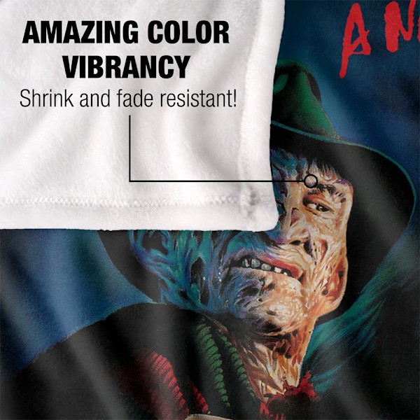 Mardröm på Elm Street Poster Freddy Krueger Filt One Size Multicoloured One Size