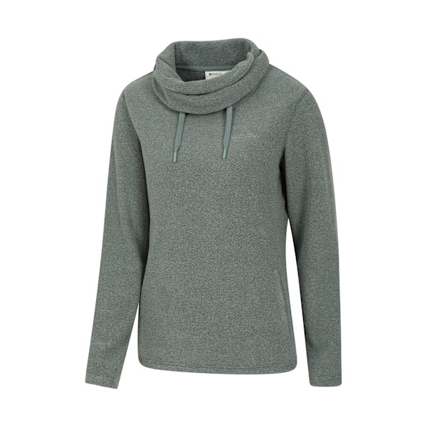 Mountain Warehouse Dam/Dam Hebridean Fleece Tröja med Krage Dark Khaki 10 UK