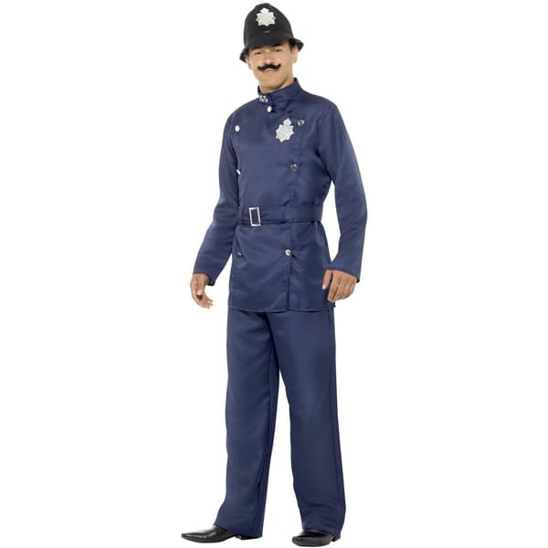 Smiffys London Bobby Kostym L Blå Blue L