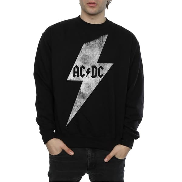 AC/DC Herr Blixt Bult Bomullströja M Svart Black M