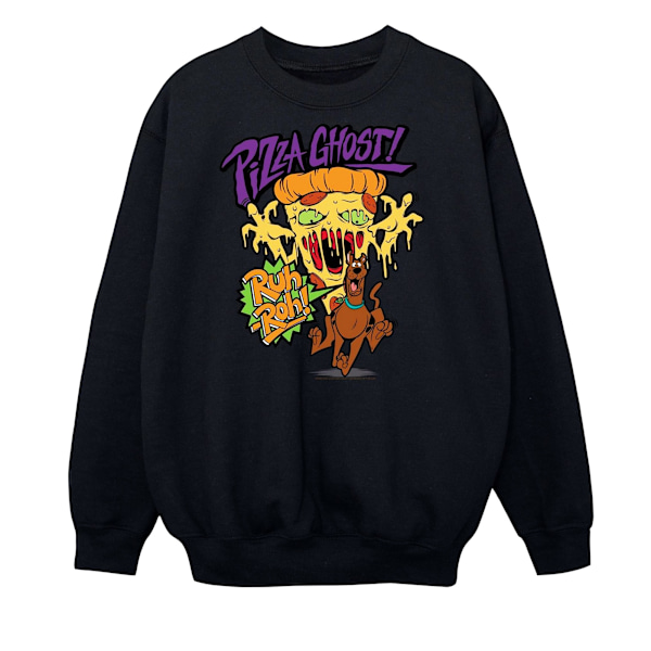 Scooby Doo Boys Pizza Ghost Sweatshirt 9-11 år Svart Black 9-11 Years
